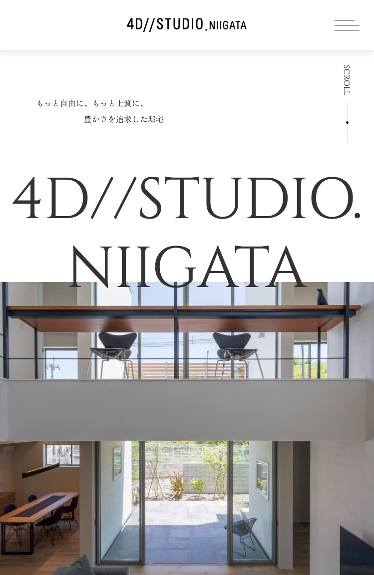 4D//STUDIO.NIIGATA様 新規WEBサイト制作